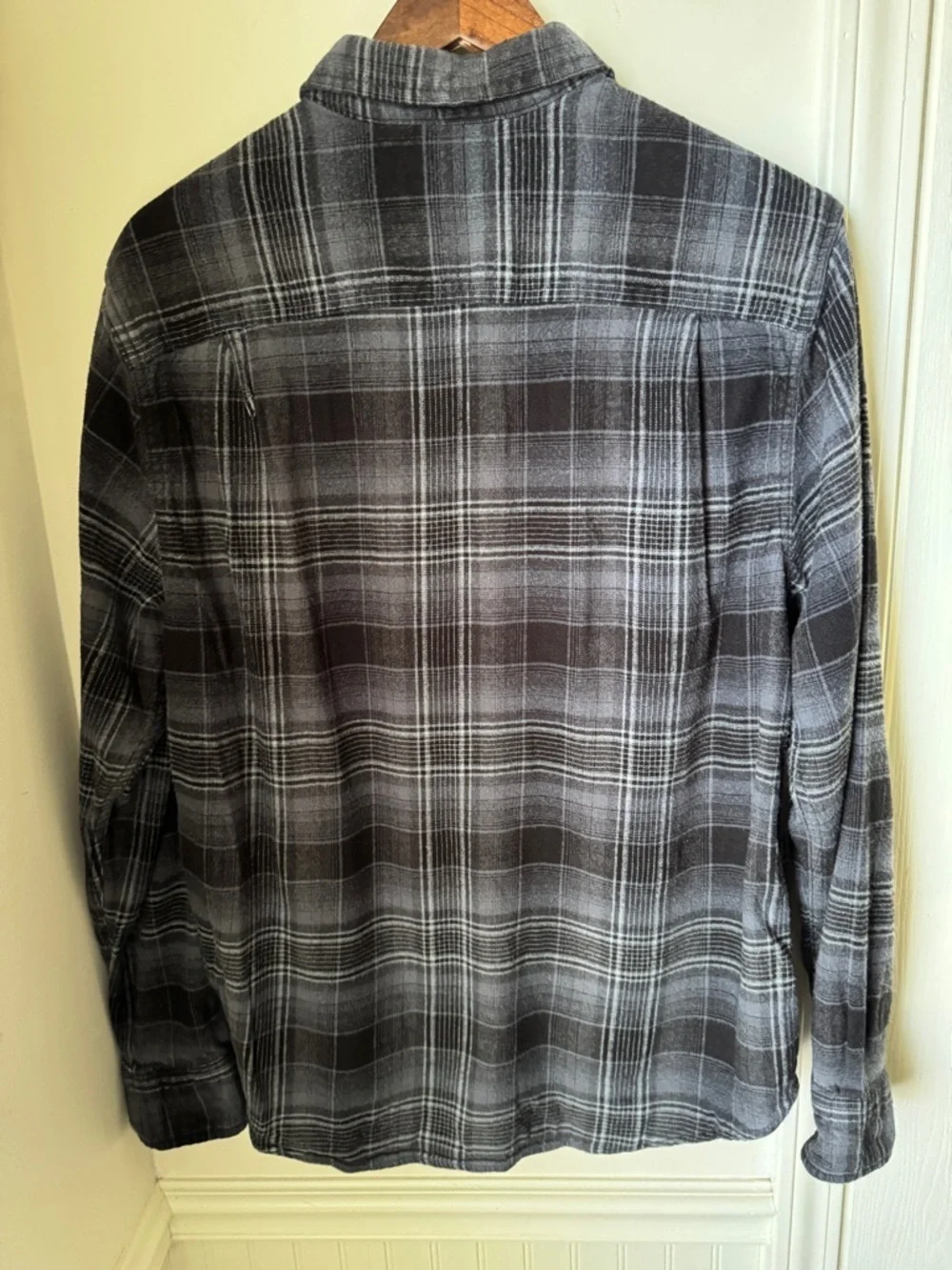 George‎ Men's Black and Gray Plaid Shirt Size XL